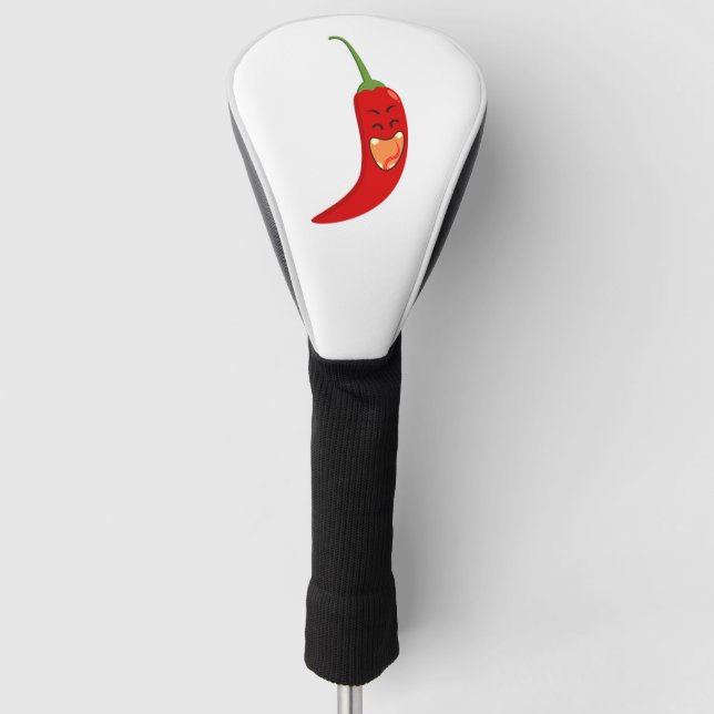 Red Chili Two-Tone Coffee Mug Golf Head Cover (Front)