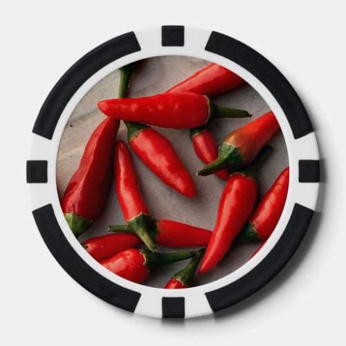 Red Chilis Poker Chips