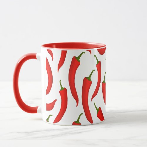 Red chilli peppers mug