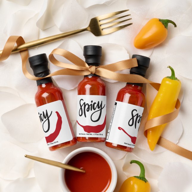 Red Chilli Peppers Quote  Hot Sauces (Wedding)