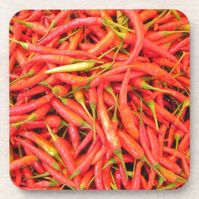 Red Chilli's Beverage Coaster (Front)