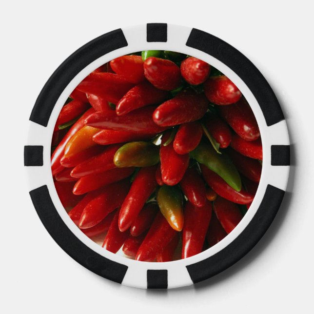 Red Chillis Poker Chips (Front)
