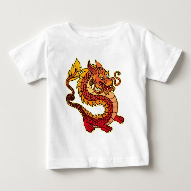 Red Chinese Dragon Infant T-Shirt (Front)