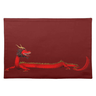 Red Chinese Dragon Placemat