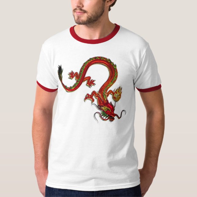 Red Chinese Dragon T-Shirt (Front)