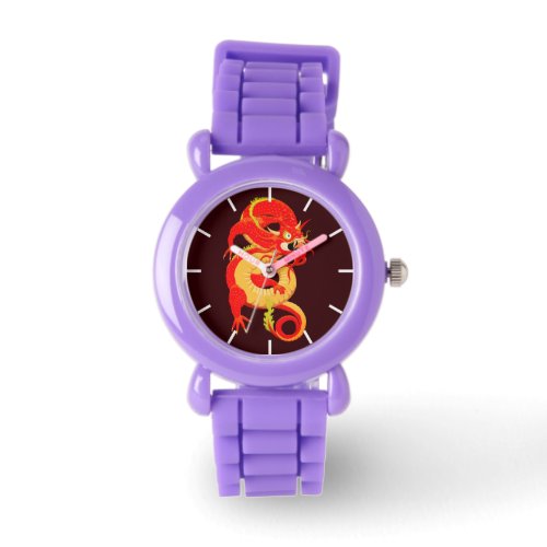 Red Chinese Dragon Watch