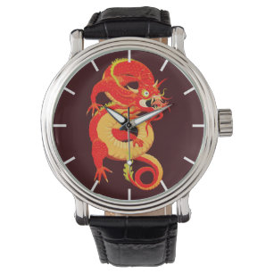 Red Chinese Dragon Watch