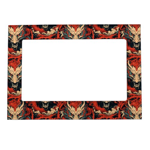Red Chinese dragons Magnetic Frame