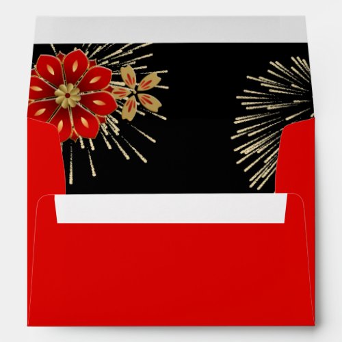 Red Chinese New Year Gold Dragon Envelope