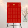 Red Chinese wedding dragon phoenix seating chart Foam Board