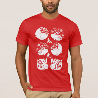 Red Chinese Zodiac Lunar Year of The Rabbit T-Shirt