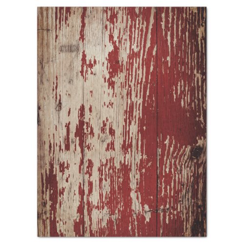 RED CHIPPY AGED BARN WOOD TISSUE PAPER