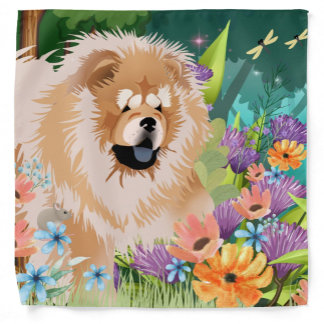 RED CHOW Furoshiki wrapping cloth or bandana