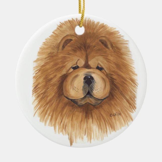 Red chow ornament (Front)