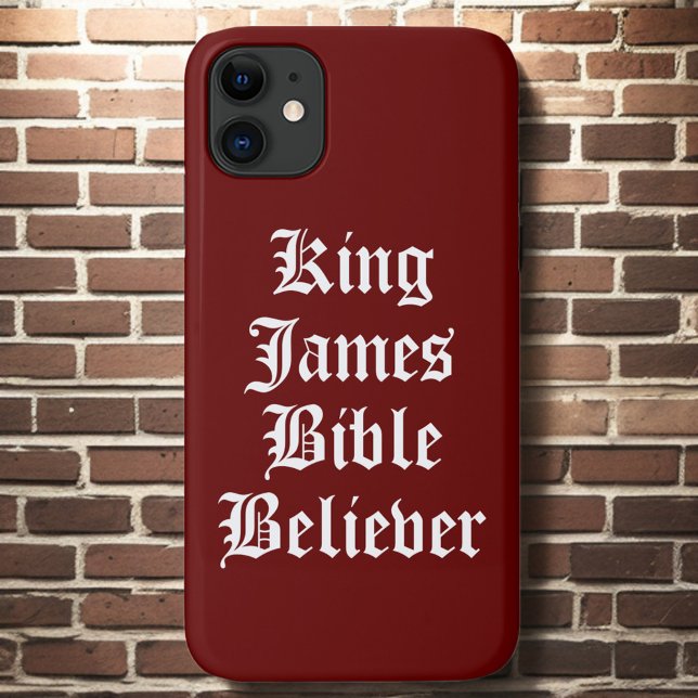  Red Christian Faith King James Bible Believer Case-Mate iPhone Case (Creator Uploaded)