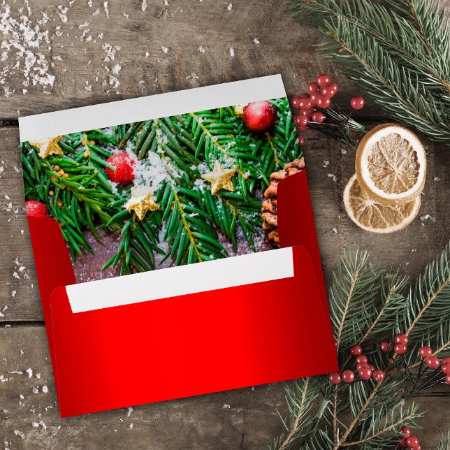 Red Christmas and Christmas Tree Envelope (Red Christmas and Christmas Tree Envelope by the Olde Christmas Shoppe)