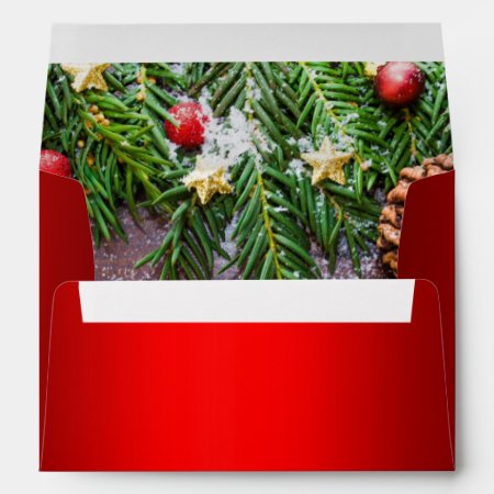 Red Christmas and Christmas Tree