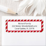 Red Christmas Baby Shower Return Address Label<br><div class="desc">Red Christmas Baby Shower Return Address Label</div>