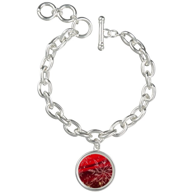 Red Christmas Background Bracelet (Product)