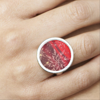 Red Christmas Background Ring
