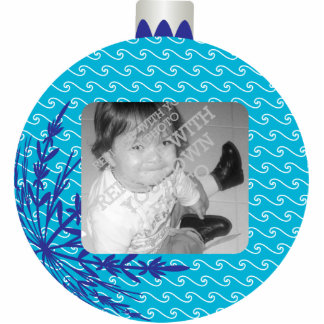 Red Christmas Ball Frame Cutout