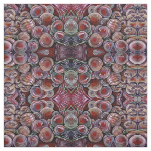 Red Christmas Balls Fabric