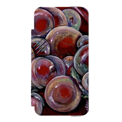 Red Christmas Balls Wallet Case For iPhone SE55s