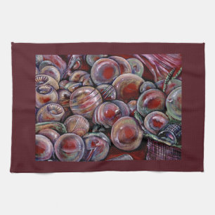 Red Christmas Balls Kitchen Towel