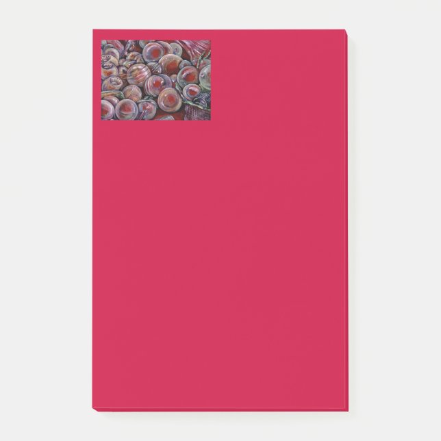 Red Christmas Balls Post-it Notes (Front)