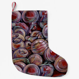 Red Christmas Balls Small Christmas Stocking