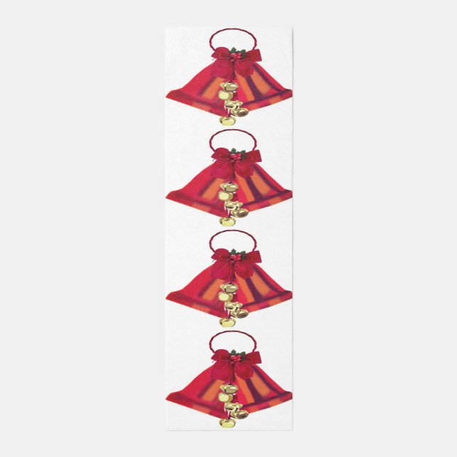 Red Christmas Bells Area Rug (Front (Vertical))