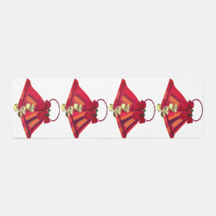 Red Christmas Bells Area Rug