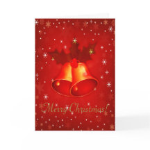 Red Christmas Bells With personalized Greetings