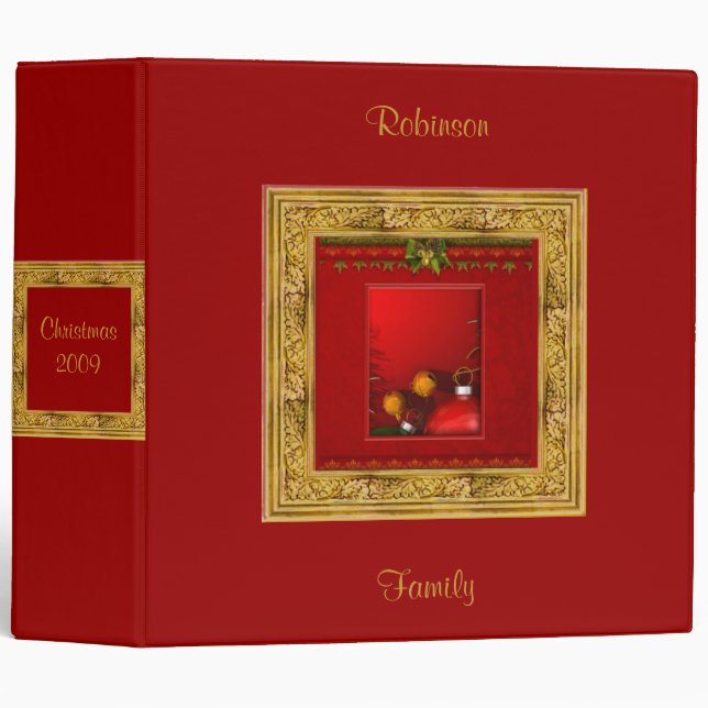 Red Christmas Binder (Front/Spine)