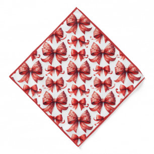 Red Christmas Bows Bandana
