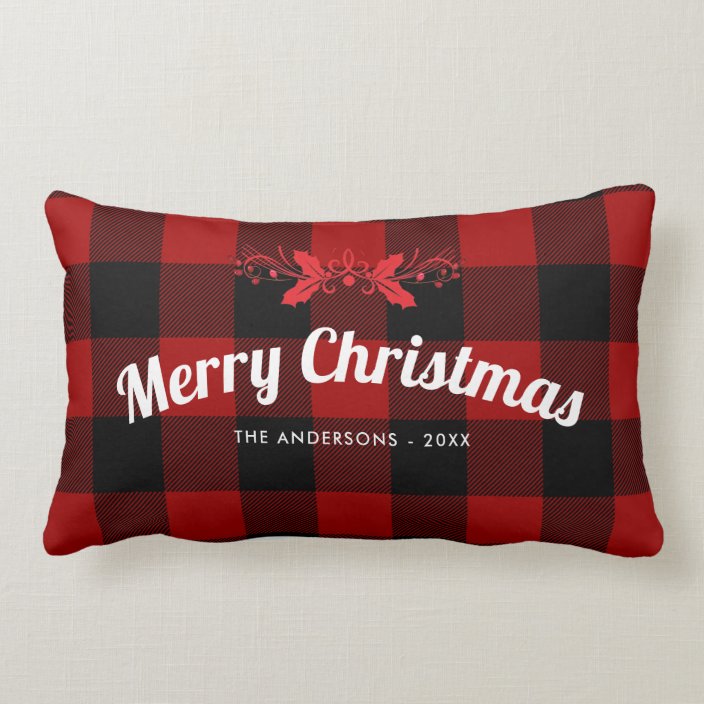 buffalo plaid pillows christmas