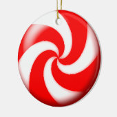 red christmas candy  ornament (Left)