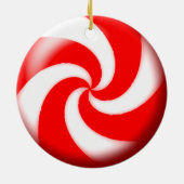 red christmas candy  ornament (Back)