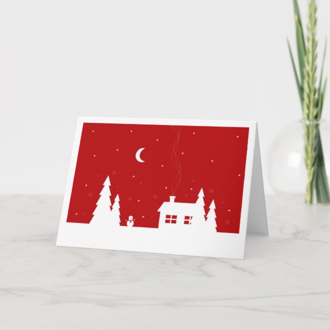 Red Christmas card (Front)
