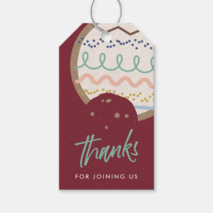 Red Christmas Cookie Decorating Party Favor Tag