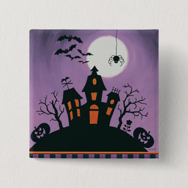 Red Christmas Decoration Joy Button (Front)