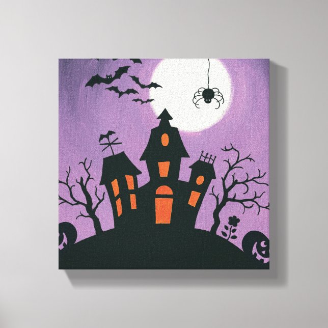 Red Christmas Decoration Joy Canvas Print (Front)