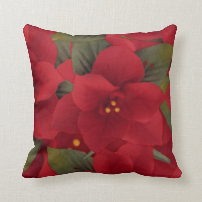 Red Christmas Decorative Pillow