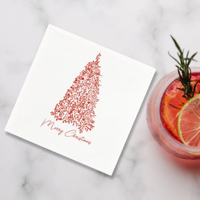 Red Christmas Dinner  Napkins (Creator Uploaded)