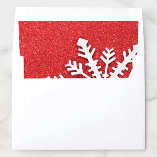 Red Christmas Envelope Liner