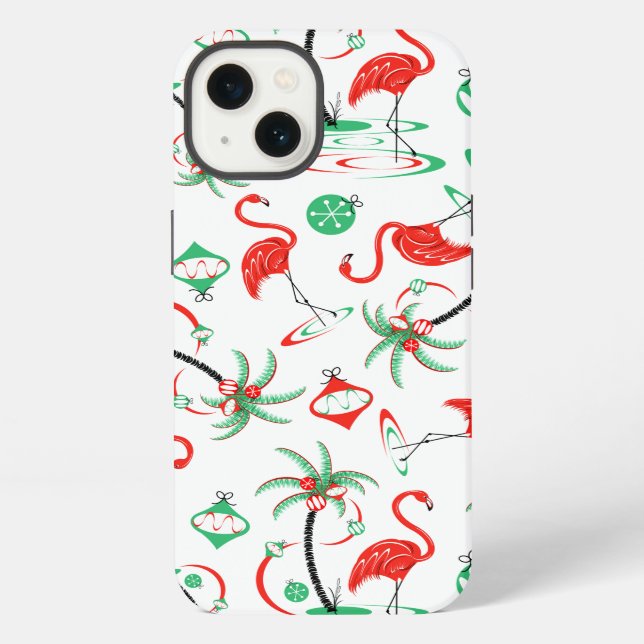 Red Christmas Flamingo Multi iPad case (Back)