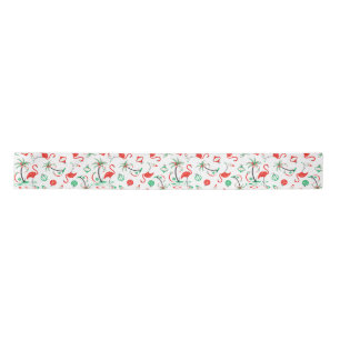 Red Christmas Flamingo Multi ribbon