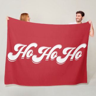 Red Christmas Fleece Blanket