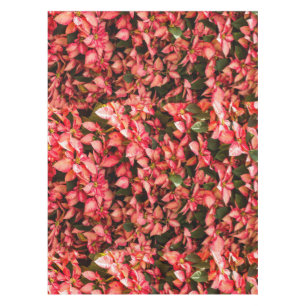 Red Christmas flower Poinsettia Tablecloth