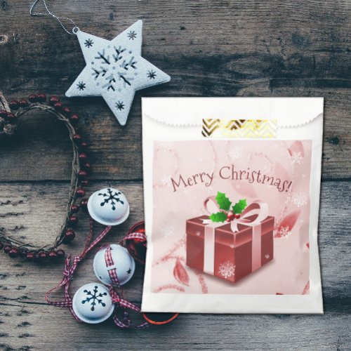 Red Christmas Gift Favor Bags